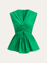 Twisted Peplum Tank-Top